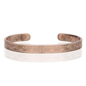 High Quality Solid Copper Magnetic Bracelet Vintage Classic Design Cuff Bangle